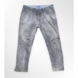VTG 90s Jet Lag Gray Moto Pants Mens Size 34 (Measures 37x29) Utility Biker
